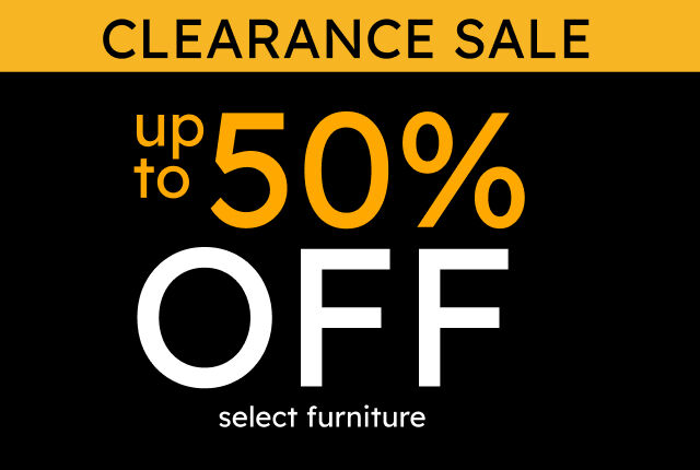 Up to 50% off select furniture